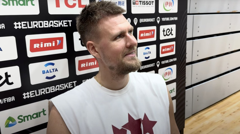 Kristaps Porziņģis. Foto: Ekrānšāviņš