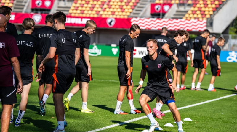 Andrejs Cigaņiks Latvijas izlasē aizvadījis jau 55 spēles pēc kārtas. Foto: LFF