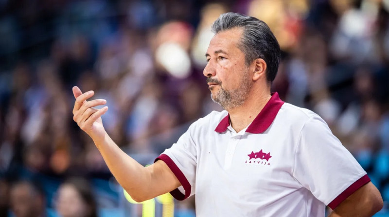 Luka Banki 2025. gada 3. septembrī. Foto: FIBA