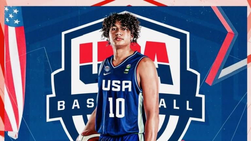Bendžamins Jānis Beruē. Kolāža: USA Basketball