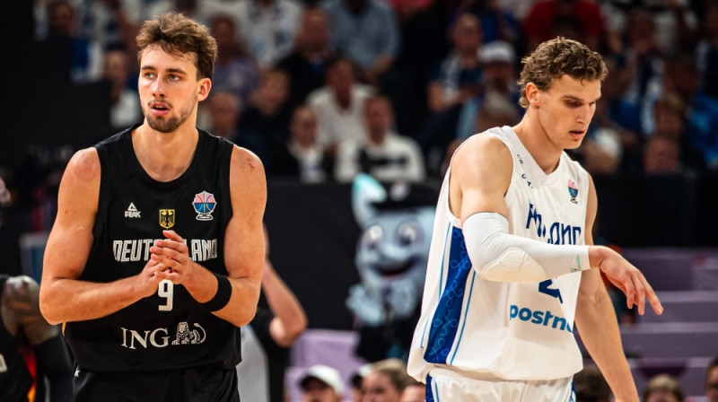 Francs Vāgners un Lauri Markanens. Foto: FIBA