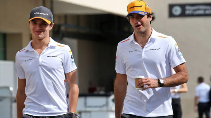 Lando Noriss un Karloss Sainss. Foto: Motorsport.com