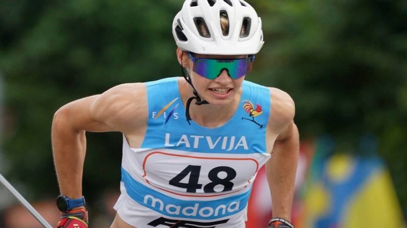 Sprinta uzvarētājs junioriem Bruno Bilans. Foto: Ski.lv