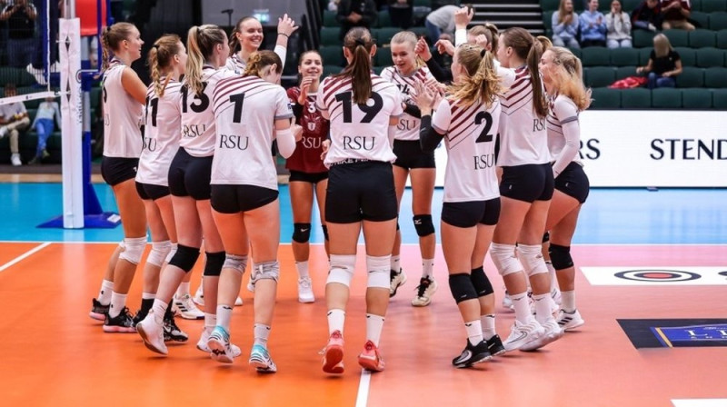 RSU volejbolistes Foto: Artūrs Stiebriņš