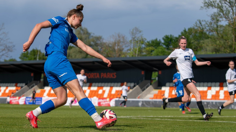 RFS spēle pret "Rīgas Futbola skolu". Foto: Roberts Pūce/FC RFS