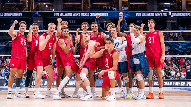 ASV izlases volejbolisti. Foto: VolleyballWorld.com