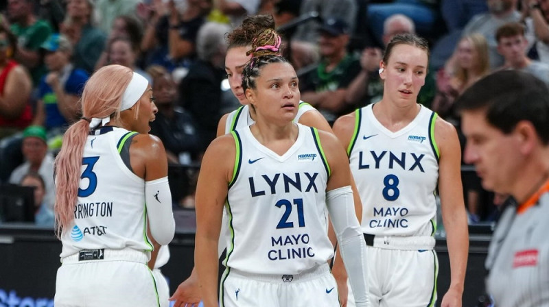 Keila Makbraida un "Lynx" basketbolistes. Foto: Minnesota Lynx