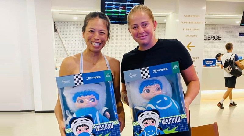 Suvei Šei un Aļona Ostapenko. Foto: @Dreamwalker.SwHsieh