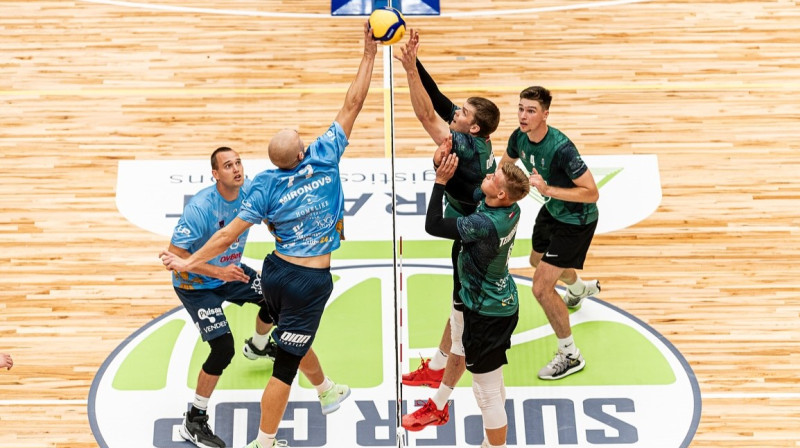 Mirklis no "Ezerzemes"/DU un "Robežsardzes"/RSU cīņas. Foto: Baltijas Superkauss
