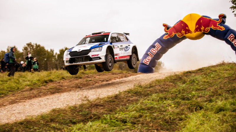 Mārtiņa Seska ekipāža. Foto: Rally Aukštaitija