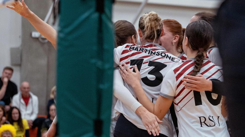 RSU volejbolistes. Foto: Latvijas Volejbola federācija