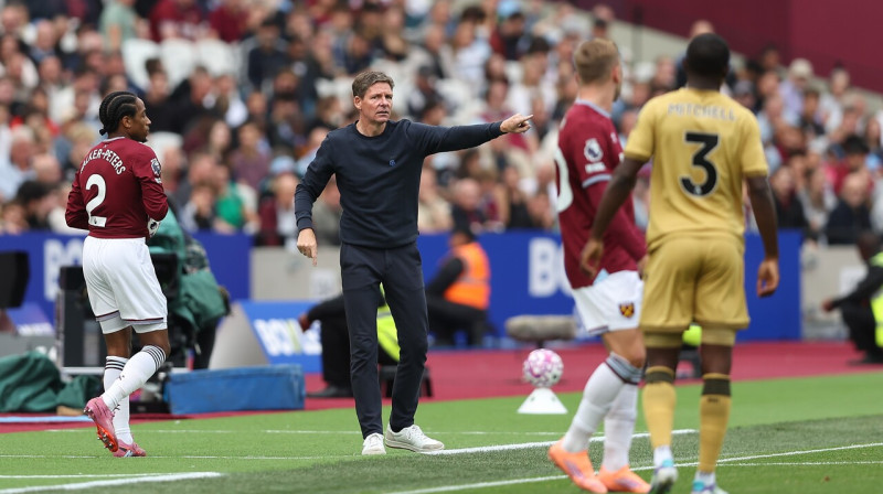 Londonas "Crystal Palace" galvenais treneris Olivers Glāsners. Foto: Katie Chan/Zumapress.com/Scanpix