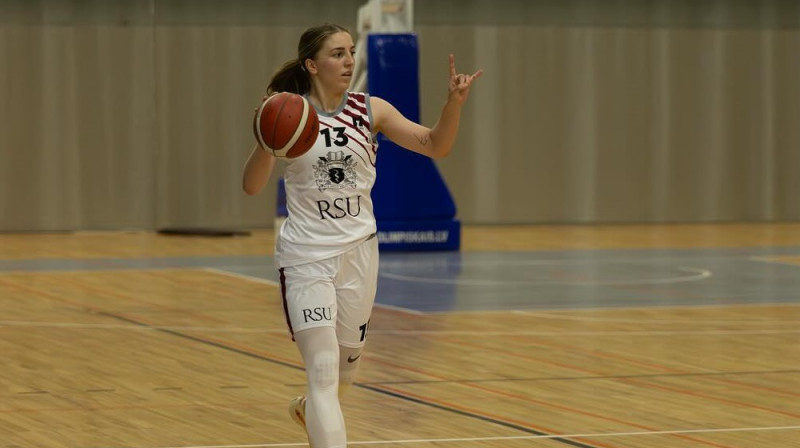 RSU2 kapteine Ļiza Čumika. Foto: RSU women`s basketball