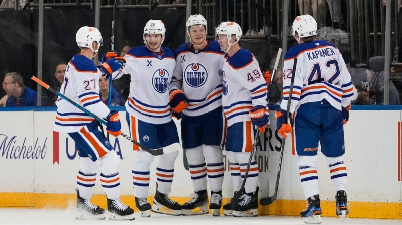 "Oilers" hokejisti. Foto: AP/Scanpix