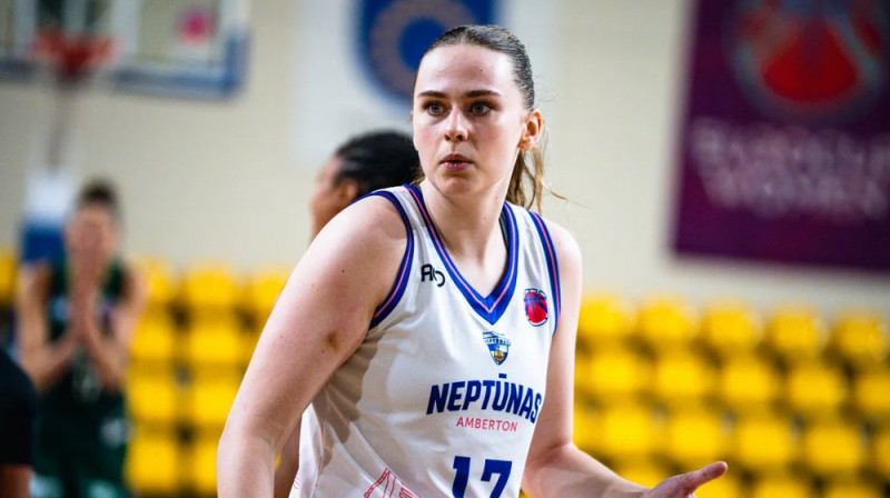 Anna Liepiņa 2025. gada 16. oktobrī Palangā. Foto: EuroCup Women