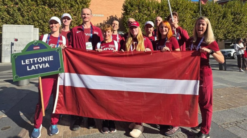 Latvijas komanda. Publicitātes foto.