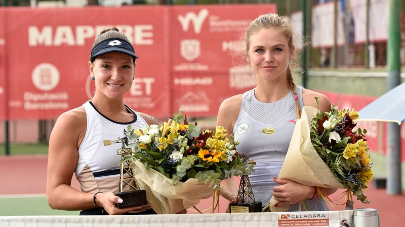 Darja Semeņistaja un Linda Klimovičova. Foto: Gorchs Tennis Project
