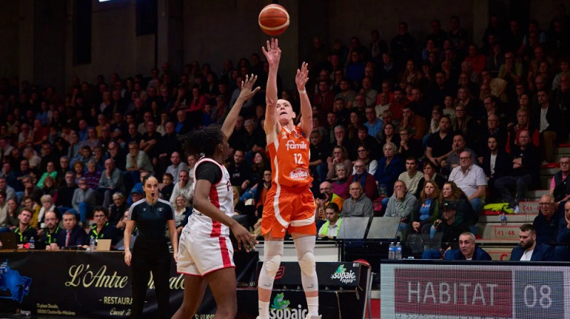 Anete Šteinberga 2025. gada 22. oktobrī. Foto: FIBA