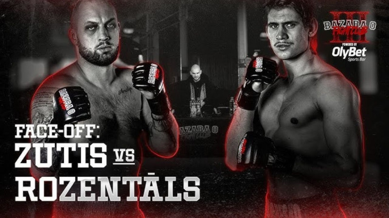 Zutis vs Rozentāls. Foto: Bazara 0 Fight Club
