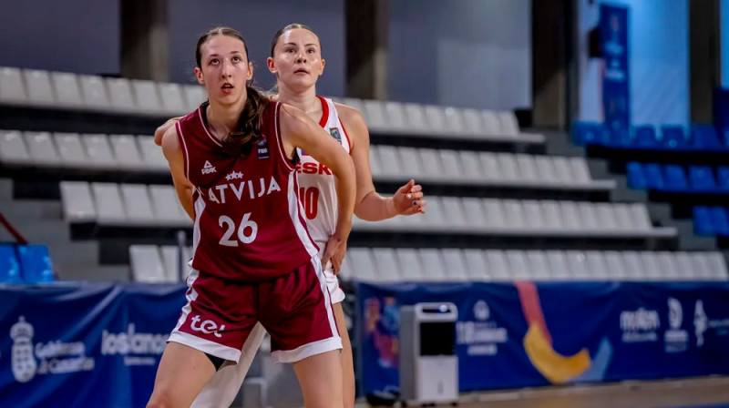 Annija Birziņa Eiropas U18 čempionātā La Palmas salā. Foto: FIBA
