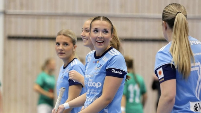 "Skoghalls IBK" komandai šosezon reti sanāk būt priecīgā noskaņojumā, foto: Skoghalls IBK