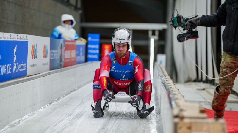 Kristers Aparjods. foto: Latvijas Kamaniņu sporta federācija