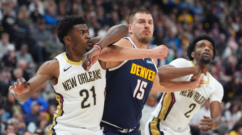 Nikola Jokičs. Foto: AP/Scanpix