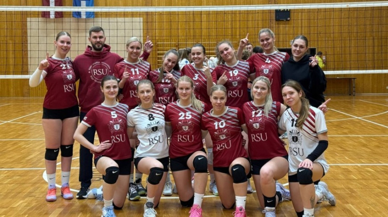 RSU-2 volejbolistes. Foto: Latvijas Volejbola federācija