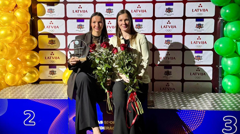 Anastasija Grigorjeva un Laura Skujiņa. Foto: Latvijas Sporta cīņas federācija