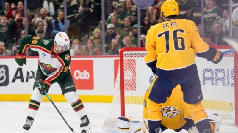 Markuss Jūhansons gūst uzvaras vārtus pret "Predators", Foto: The Athletic