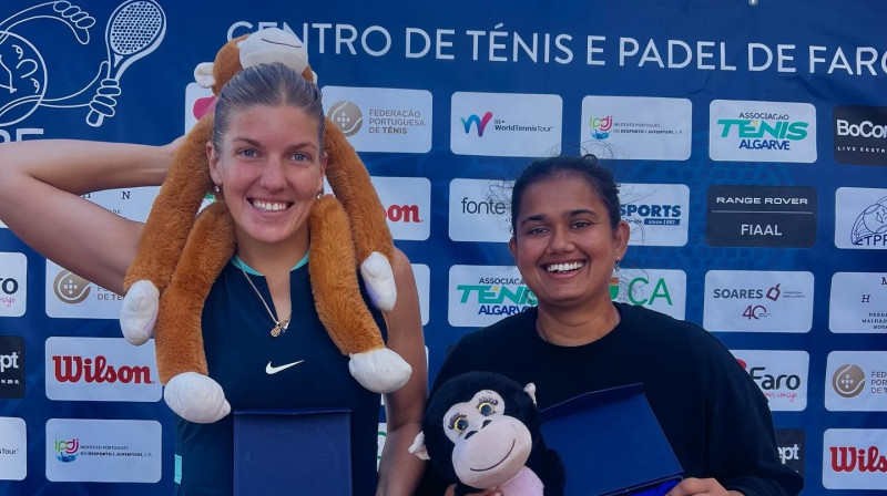 Elza Tomase un Vasanti Šinde. Foto: @elza.tomase / Faro Ladies Open