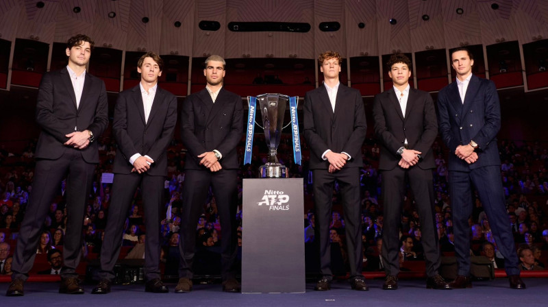 Finālturnīra "top 7" tenisisti. Foto: ATP Tour