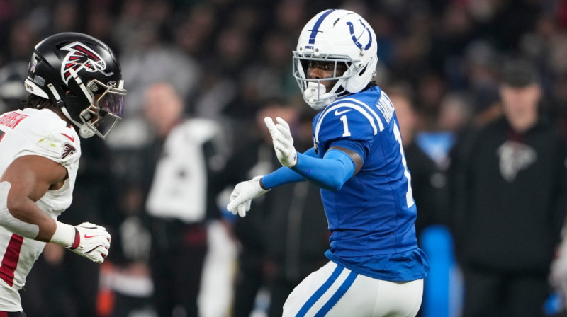 Amads "Mērce" Gārdners savā debijā "Colts" kreklā. Foto: AP/Scanpix