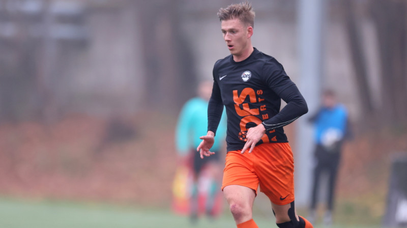 JDFS "Alberts" pussargs Dāvis Indrāns. Foto: Romans Kokšarovs/LFF