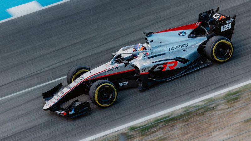 Kalle Rovanpera testē F2 mašīnu. Foto: Toyota Gazoo Racing