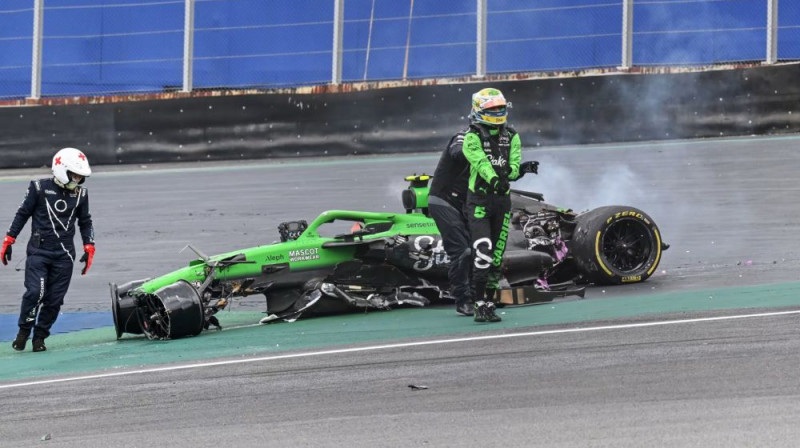 Gabriela Bortoleto avārija Brazīlijas F1 sprintā. Foto: f1.com