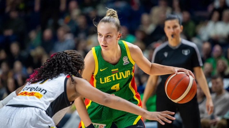 Juste Jocīte 2025. gada 16. novembrī. Foto: FIBA