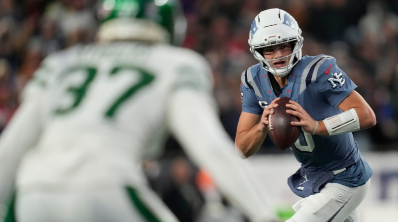 "Patriots" saspēles vadītājs Dreiks Mejs. Foto: AP/Scanpix