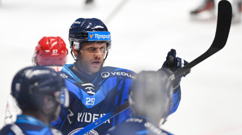 Ralfs Freibergs. Foto: Petr Kotala/HC Vítkovice Ridera