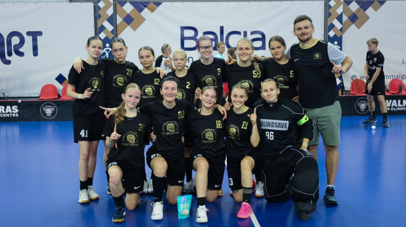 "Rīgas Lauvas". Foto: Ritvars Raits, floorball.lv