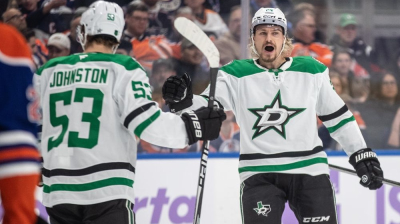 Dalasas "Stars" hokejisti Foto: AN/Scanpix