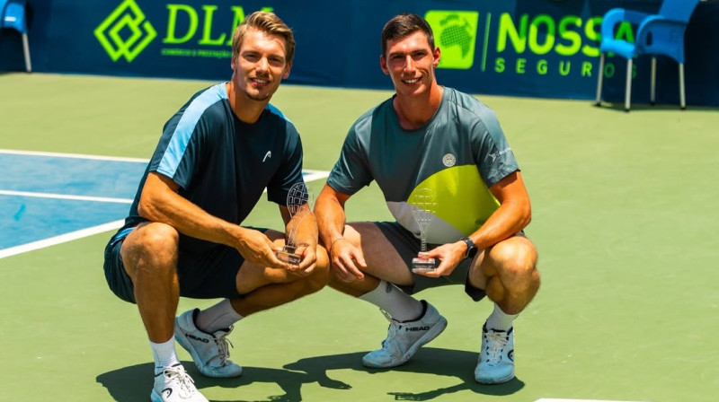 Roberts Štrombahs un Kajs Vēnelts. Foto: M25 Luanda / @robertstrombachs