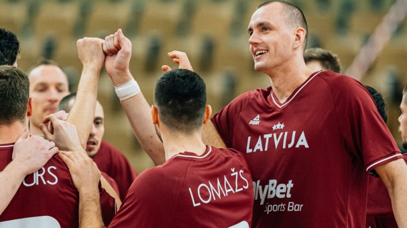 Latvijas izlases basketbolisti Foto: LBS