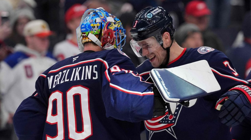 Elvis Merzļikins. Foto. AFP. Scanpix