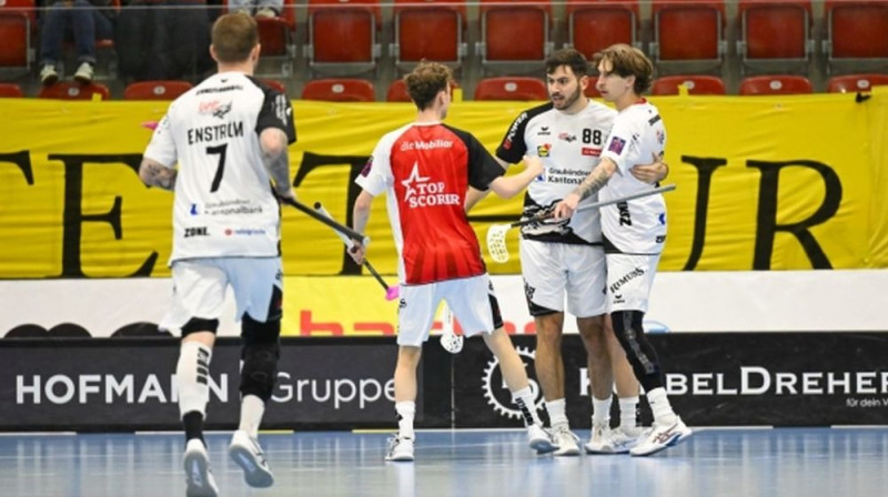 UHC Alligator Malans" tika pie vērtīgas uzvaras viesos sava jaunā trenera vadībā, foto: Markuss Aeskimans