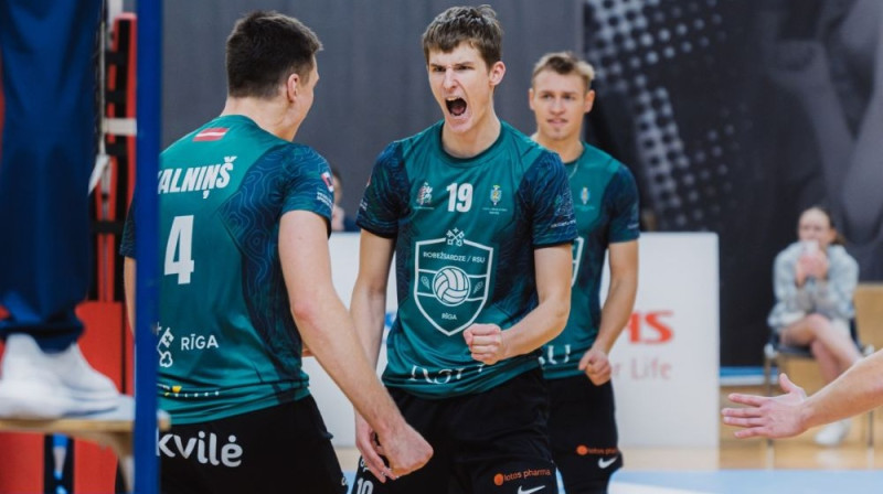 "Robežsardze"/RSU volejbolisti Foto: "Robežsardze"/RSU