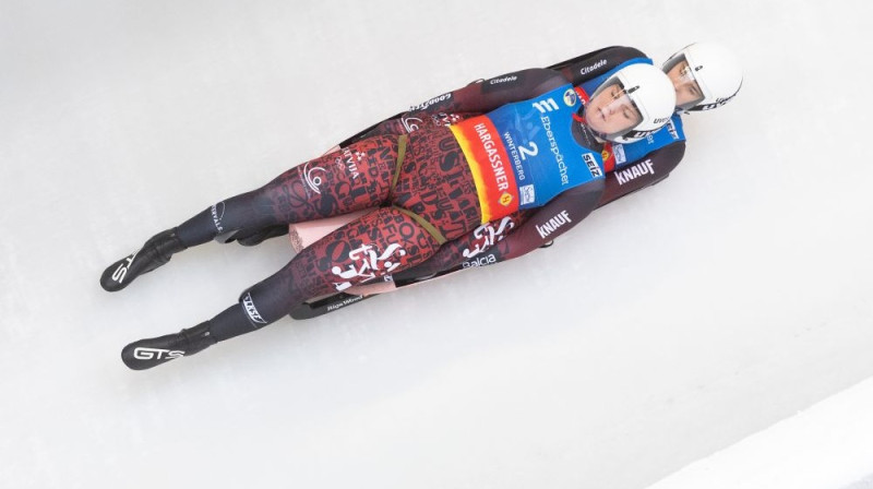 Anda Upīte/Madara Pavlova Foto: Latvijas Kamaniņu sporta federācija