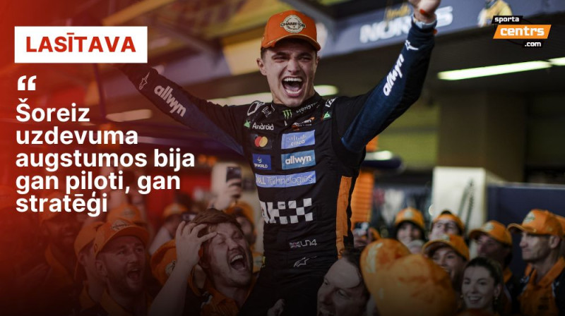 Lando Noriss Foto: ZP/Scanpix/Sportacentrs.com kolāža