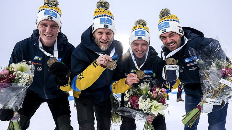 Jaunie bronzas medaļnieki. Foto: Nordic Focus.