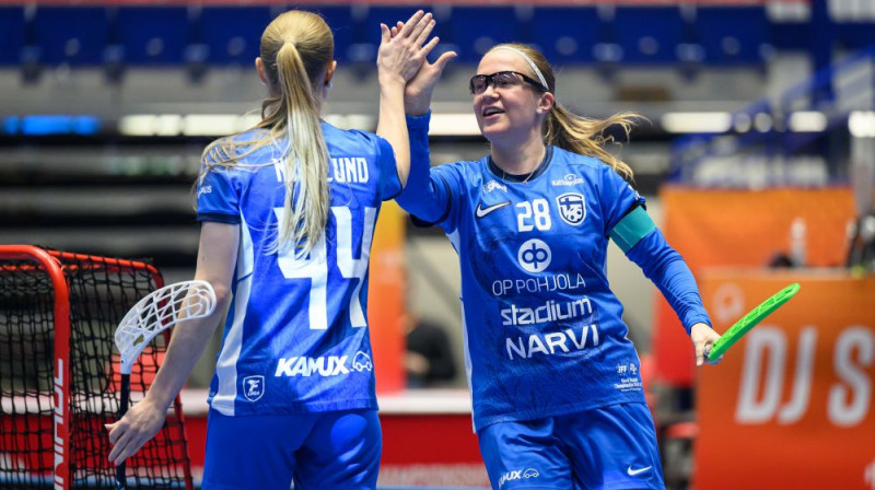 Vēra Kaupi (#28) ar 62 precīziem metieniem kļuvusi par pasaules čempionātu labāko vārtu guvēju, foto: Martin Flousek, IFF